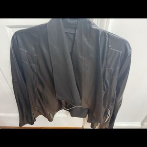 Faux leather jacket